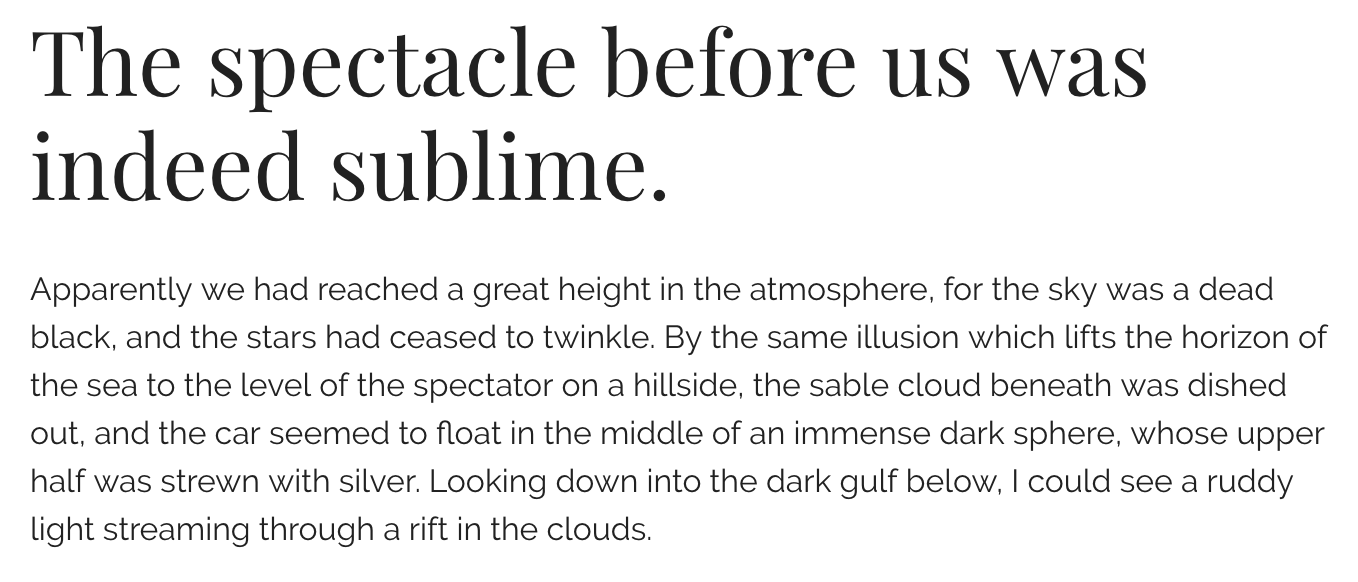 Font pairing preview of Playfair Display and Raleway