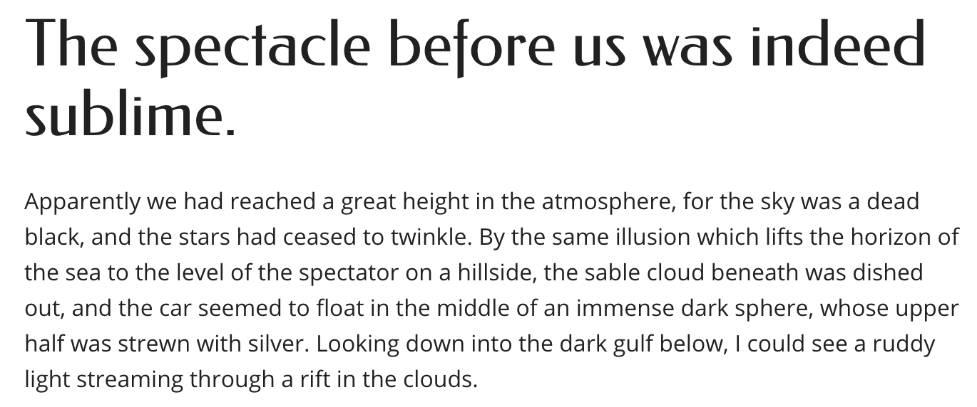 Font pairing preview of Federo and Open Sans