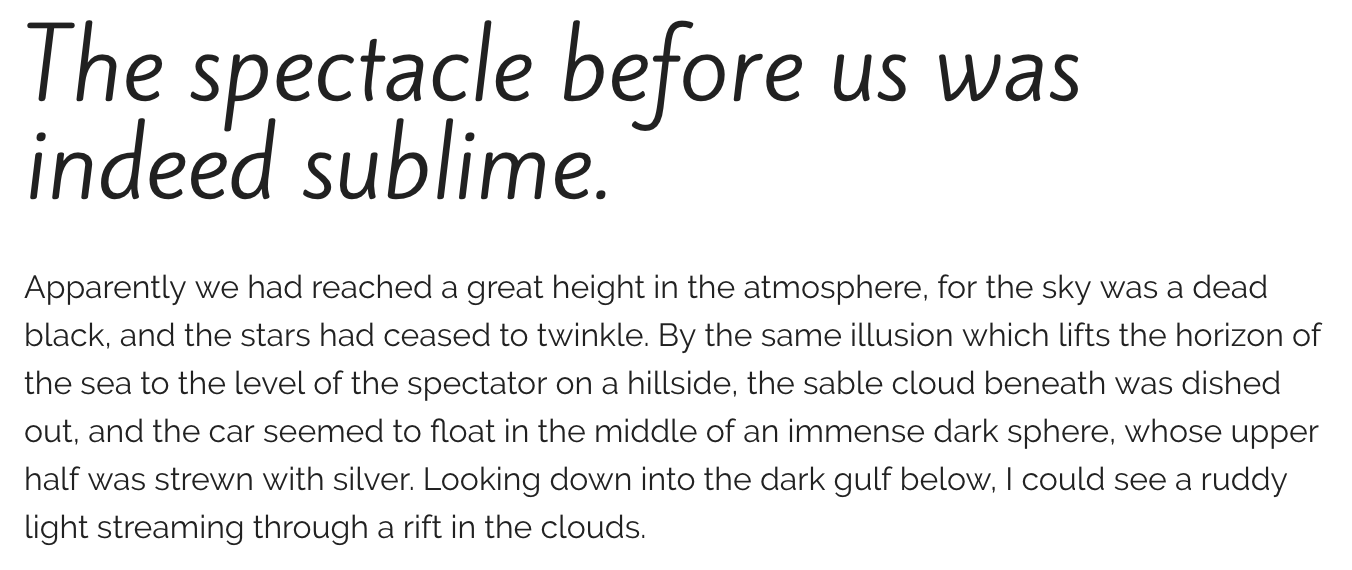 Font pairing preview of Kite One and Raleway