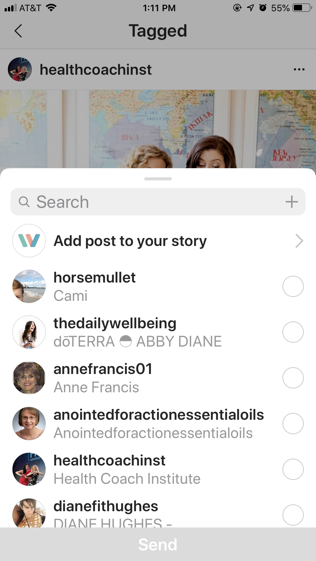 It's really easy to share your posts on your Instagram Story as well, as simple as a tap of the screen.