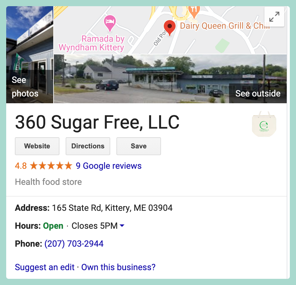Owning and updating your Google My Business listing allows your business card to appear when someone searches your business directly or searches for businesses like yours on Google. It's incredibly simple to claim your business listing and update it, making it easier for people to find information about your business.