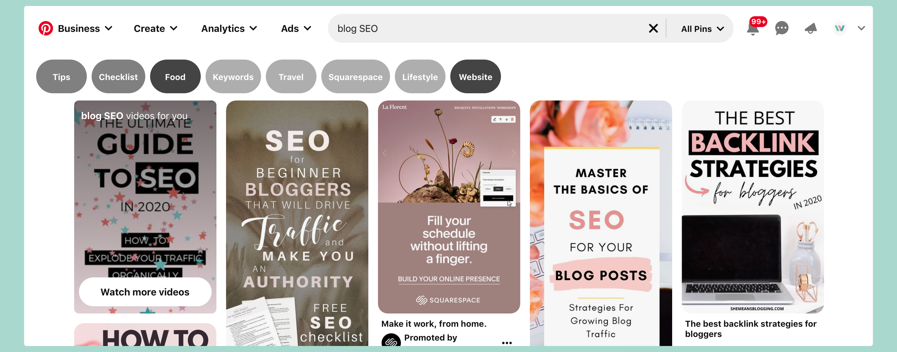 Pinterest is another search engine, disguised as a social network, that allows you to discover new content ideas or angles, as well as build your blog article traffic.