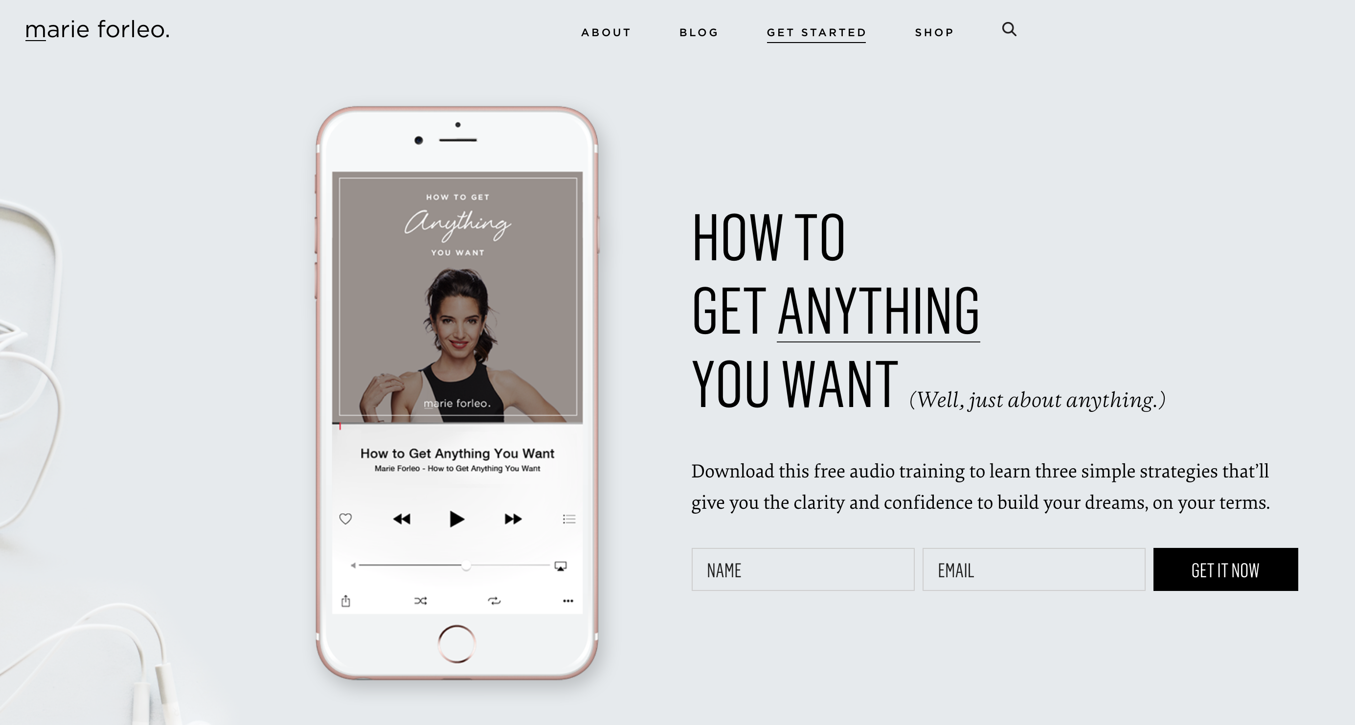 Marie Forleo is, probably, the queen of marketing funnels to delight - she loves to share her knowledge and delight people whether they are customers or not!