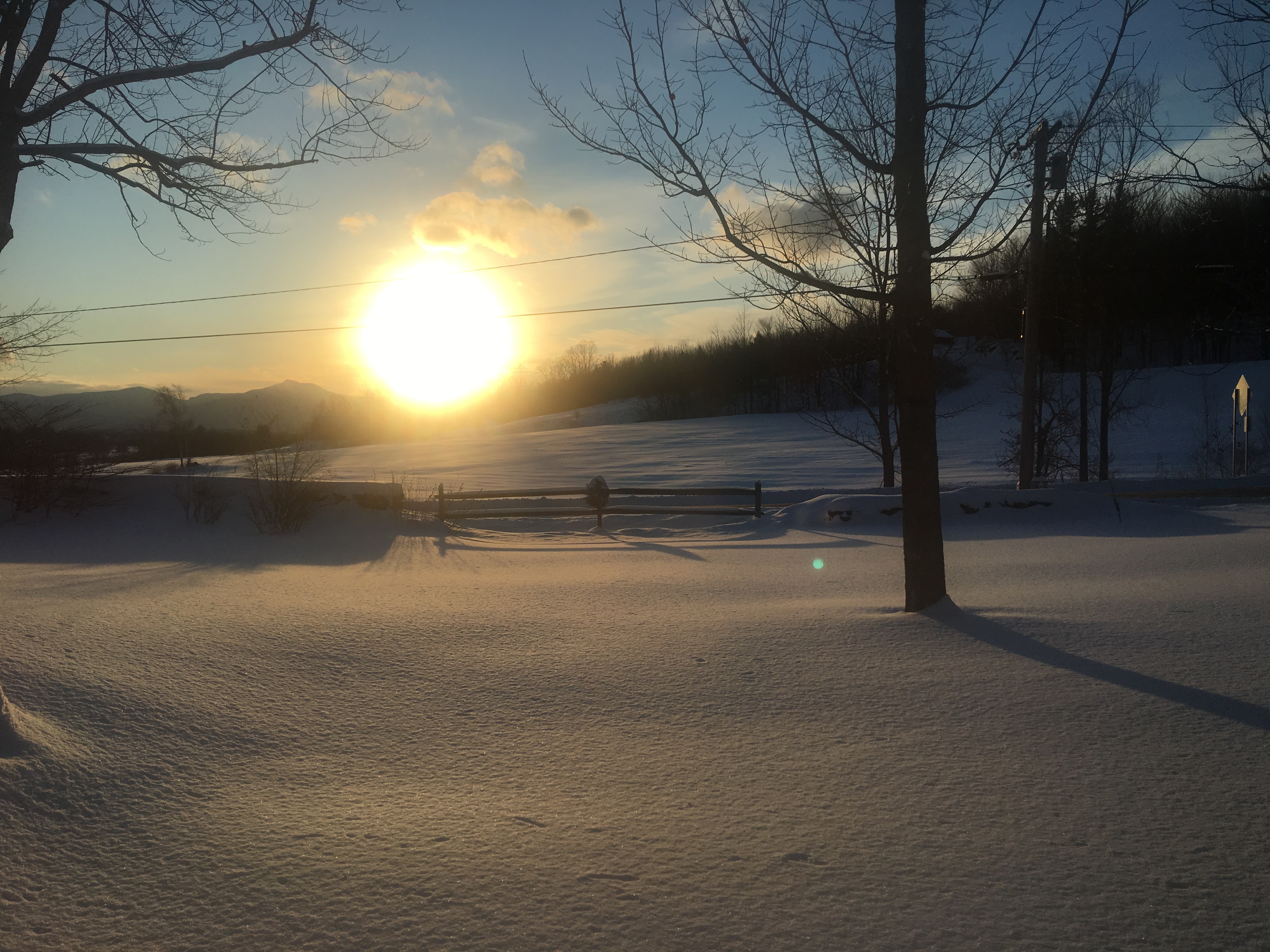 Sun Sets in Beautiful Vermont