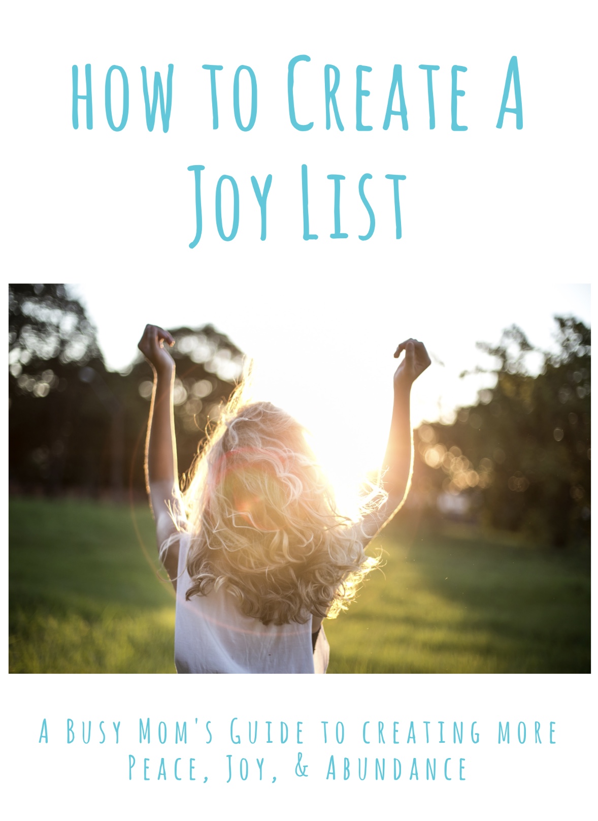 how to create a joy list blissedmama.com