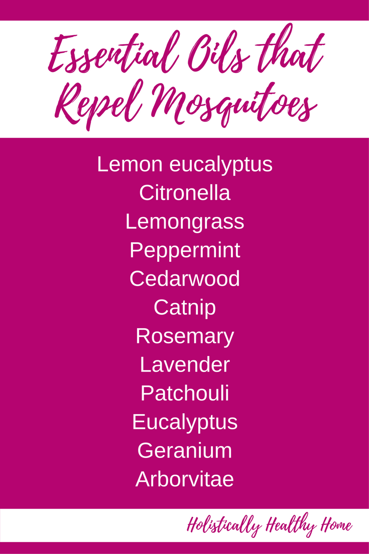 Do you know which essential oils best repel mosquitoes? Keep this list handy for the summer!
