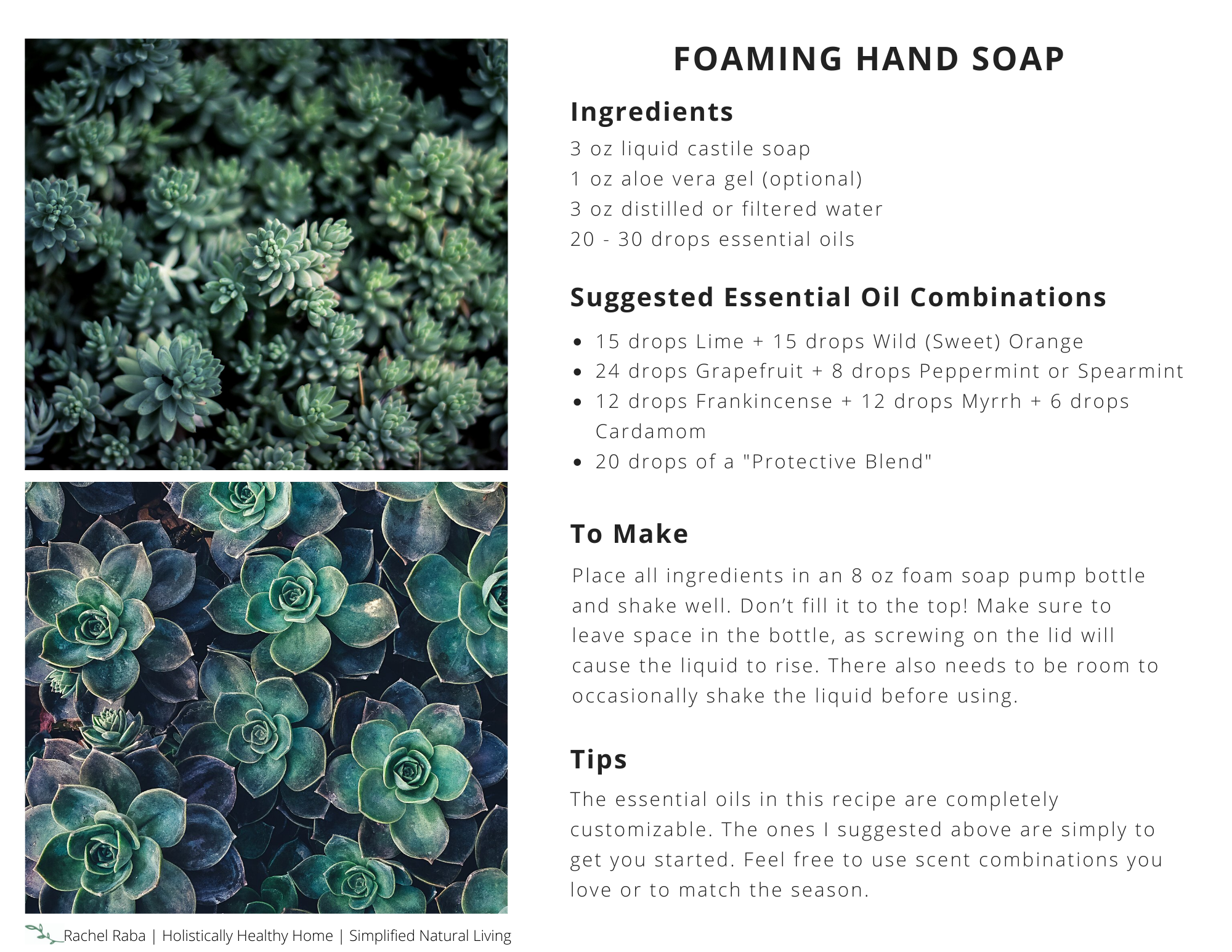 Toxin-Free Foaming Hand Soap Recipe #foaminghandsoap #diyhandsoap