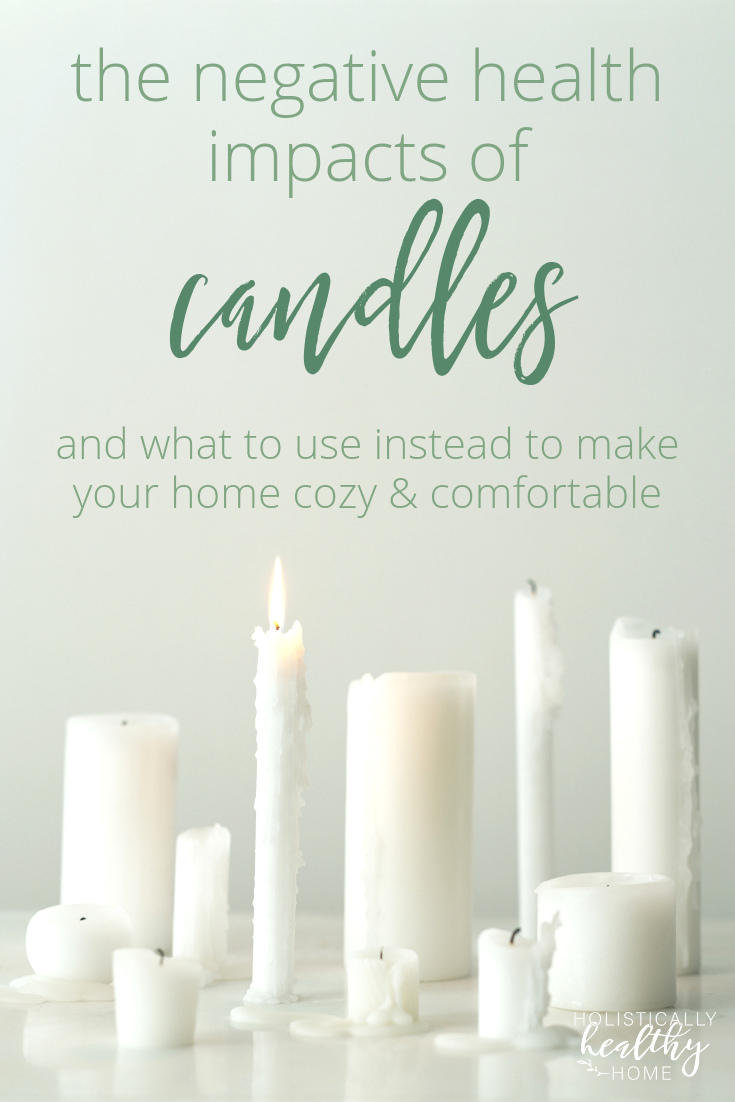 Most candles contain toxic ingredients that damage your home’s air quality and the health of all who live inside. If you love candles, discover healthier options to choose instead. #toxiccandles #dangersofcandles #nontoxiccandles #beeswaxcandles #essentialoils