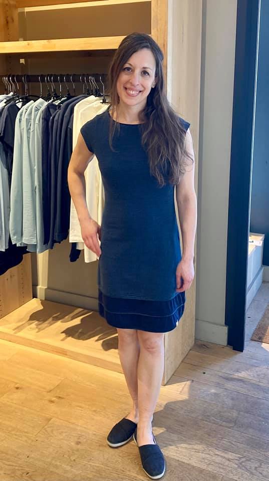 Melange dress from Jolie Kai #sustainablefashion #ethicalfashion #GOTScertified