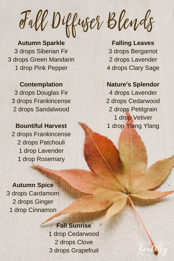 Essential oil diffuser blends that smell like the fall season! These are perfect for aligning yourself with the energy  and feeling of the autumn. #falldiffuserblends #autumndiffuserblends