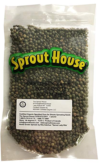 Sprout House Speckled Peas for Shoots