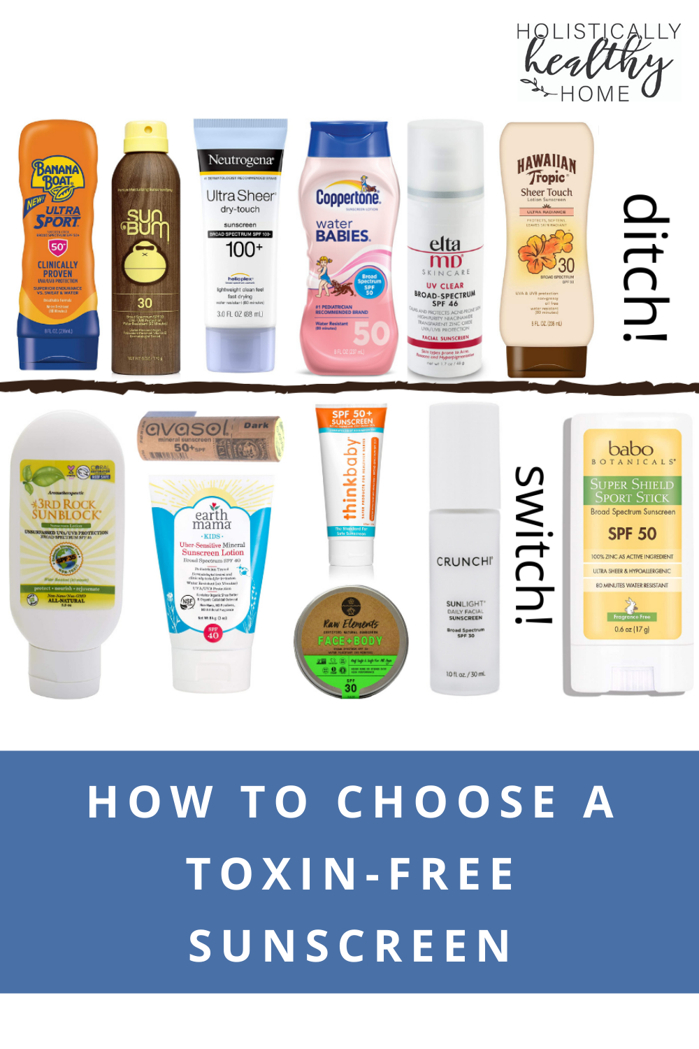How to Choose a Toxin-Free Mineral Sunscreen #cleansunscreen #safesunscreen #nontoxicsunscreen #naturalsunscreen #mineralsunscreen