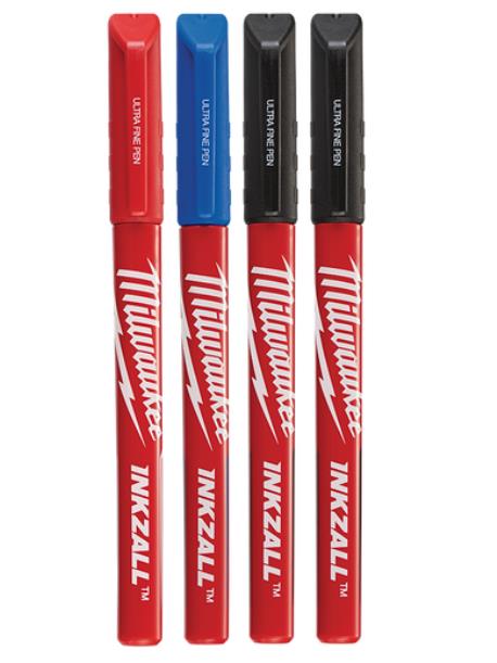 INKZALL™ COLOURED ULTRA FINE POINT PENS (4 PK)