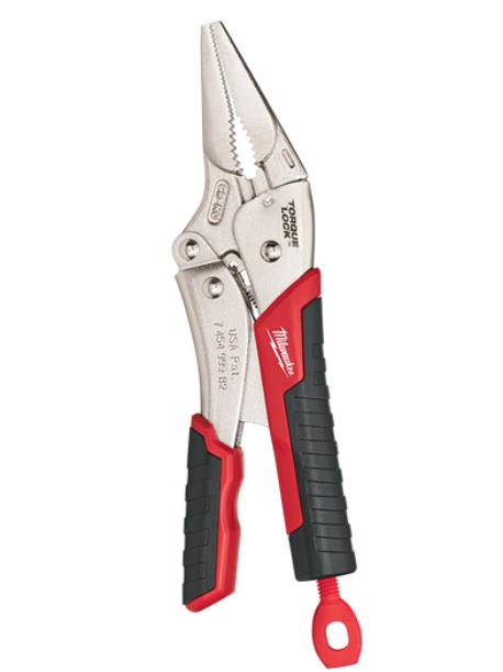228MM (9) TORQUE LOCK™ LONG NOSE LOCKING PLIERS WITH DURABLE GRIP