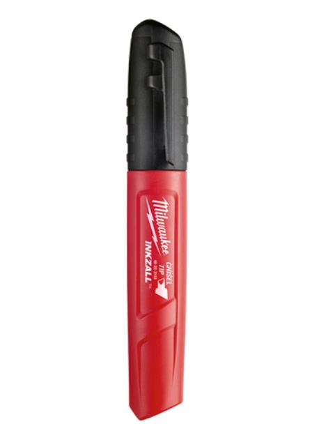 INKZALL™ BLACK CHISEL TIP MARKERS