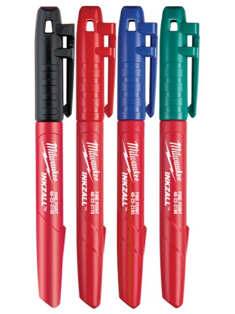 INKZALL™ COLOUR FINE POINT MARKER (4 PK)