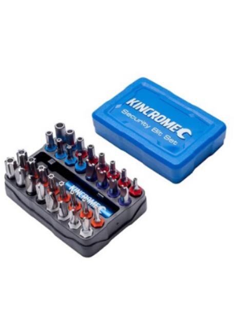 SECURITY BIT & HOLDER SET 33 PIECE 1/4 HEX DRIVE