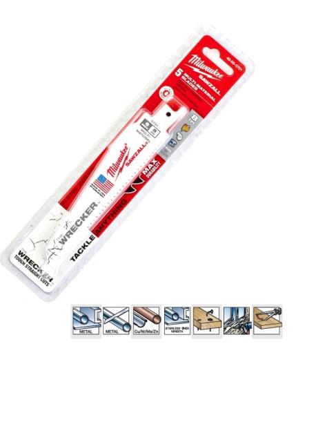 The Wrecker™ General Purpose SAWZALL® Blade 150mm 8TPI Pkt 5
