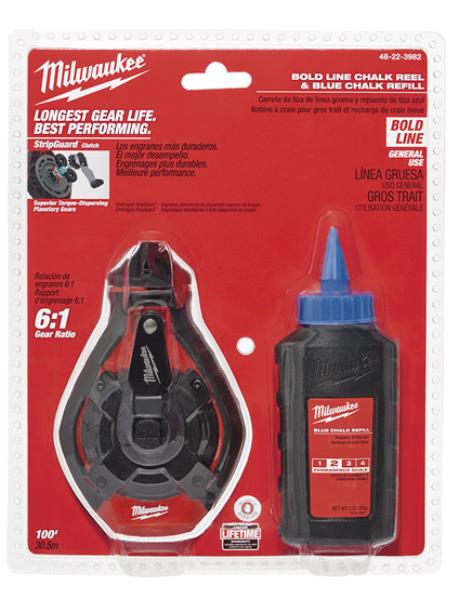 30M BOLD LINE CHALK REEL KIT W/ BLUE CHALK