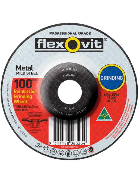 4 METAL GRIND DEPRESSED CENTRE WHEEL- FLEXOVIT