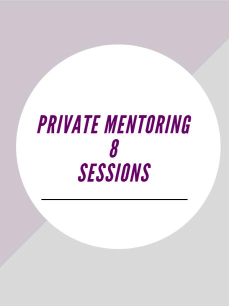 Private Mentoring 8 Session Bundle