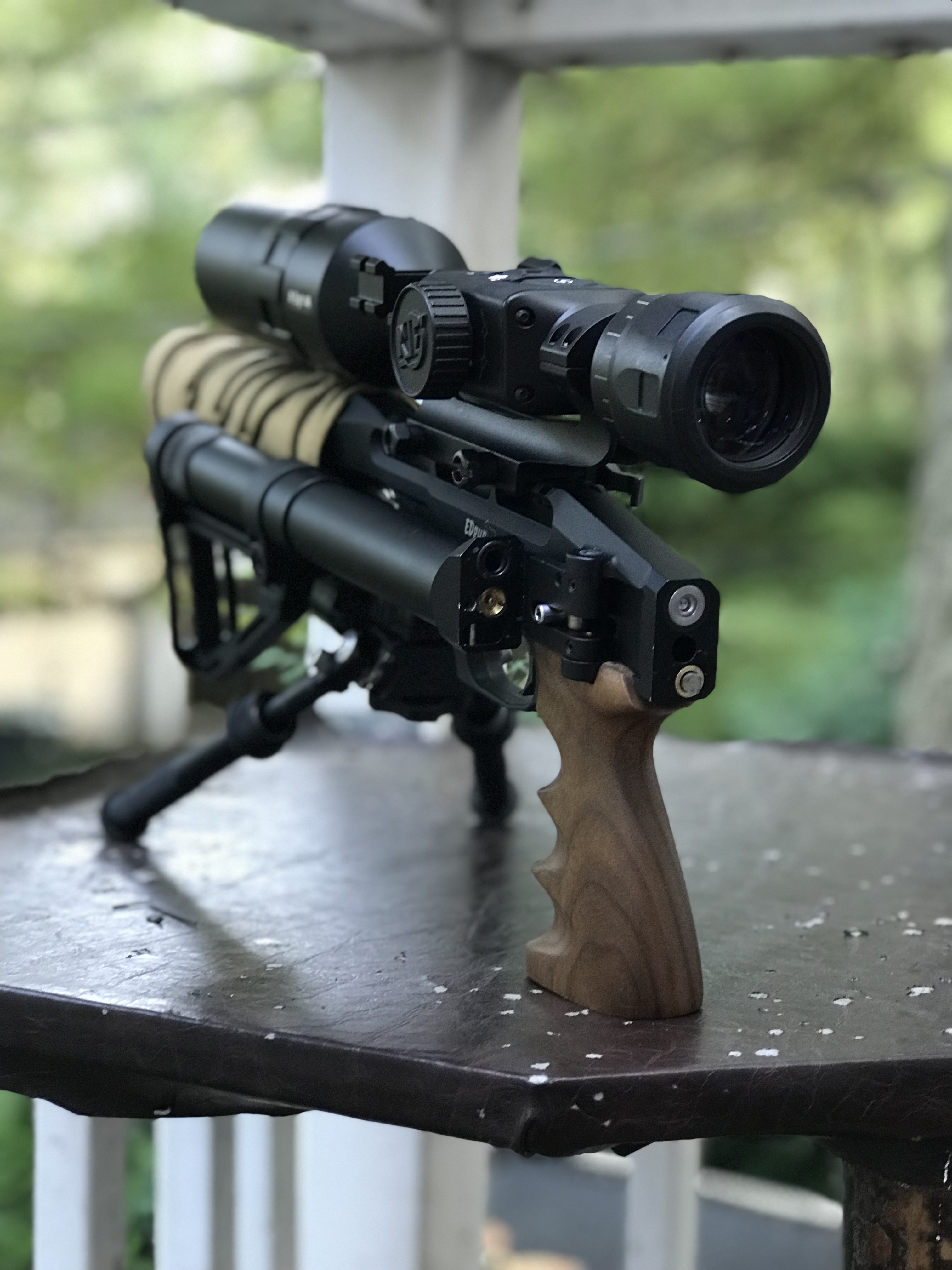 EDgun Leshiy with ATN X Sight 4K Pro 3-14x Streamlight TLR-1 IR and Atlas biopod