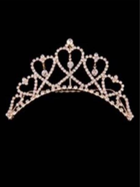 Medium Heart Tiara - Gold
