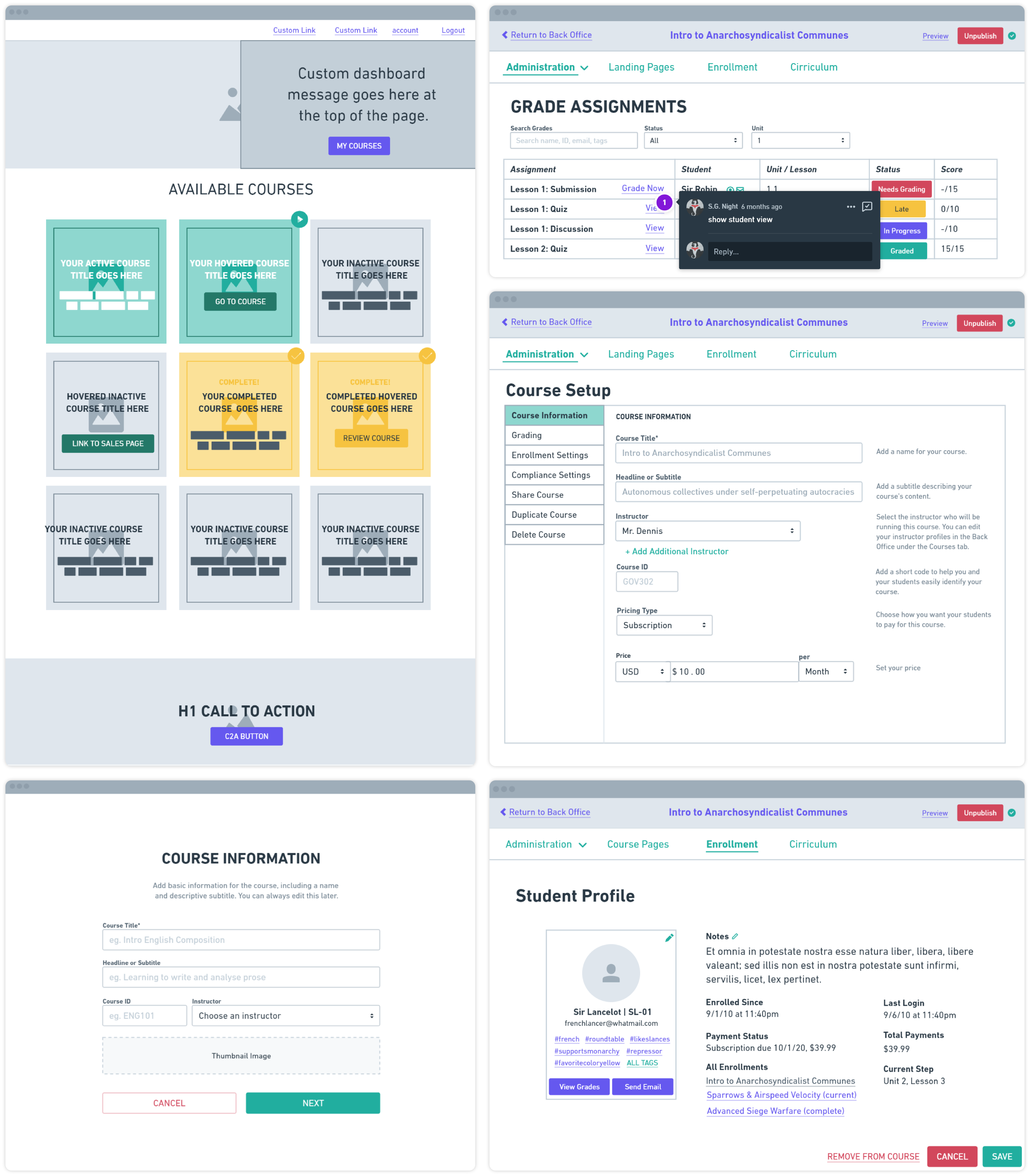CB Wireframes on Whimsical