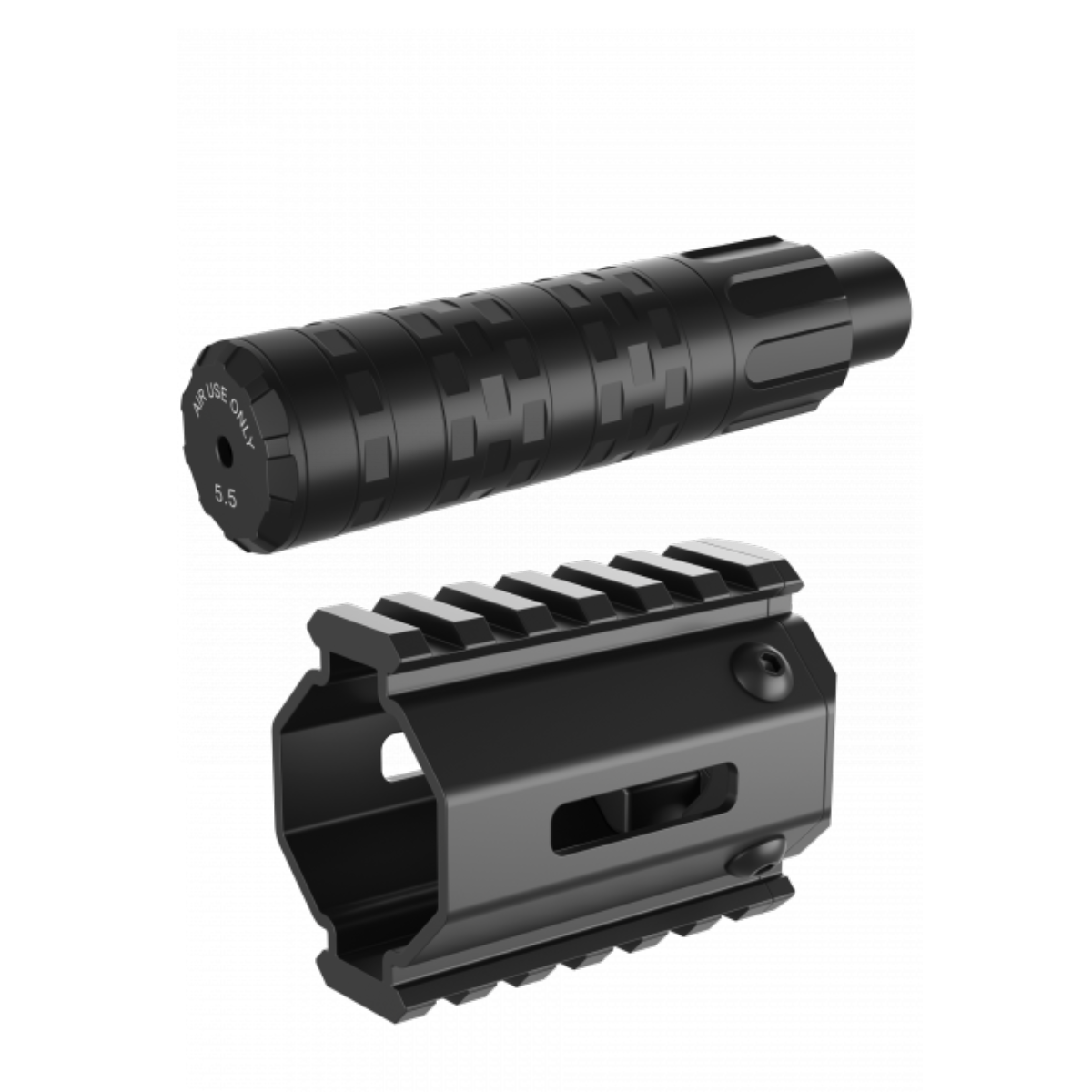 Behemoth TRI-LUG Silencer Picatinny Rail - EDgun Leshiy 2