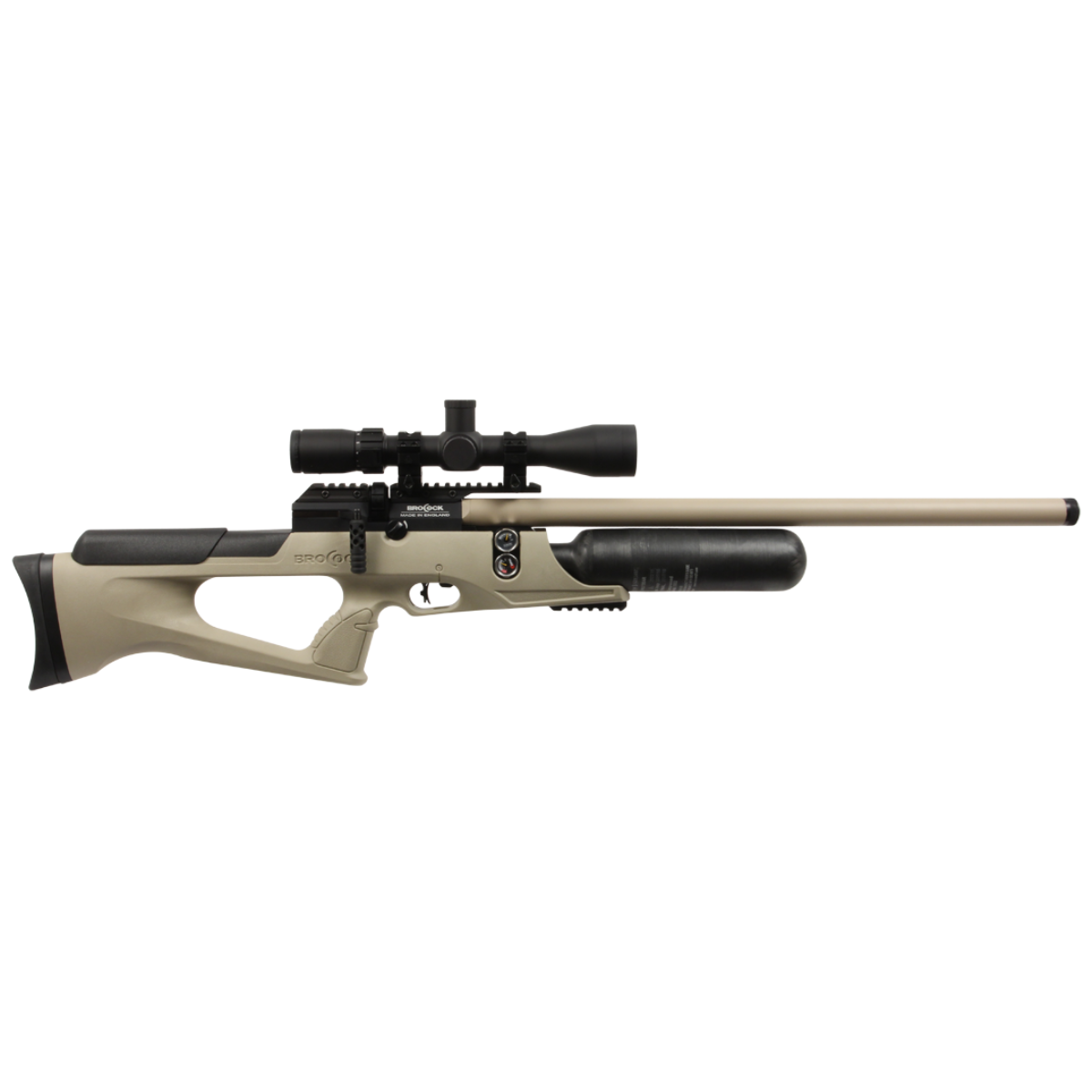 BRK Sonoran .30 caliber PCP air rifle with 480cc carbon fiber bottle and sidelever action