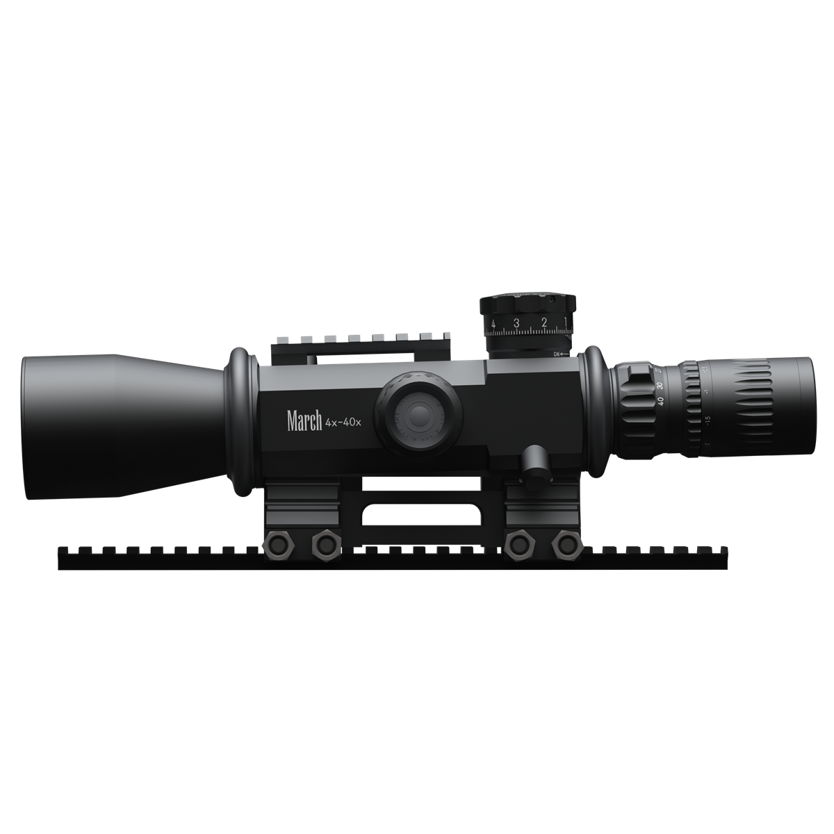 March Genesis 4-40X52 Highmaster (.05MIL)