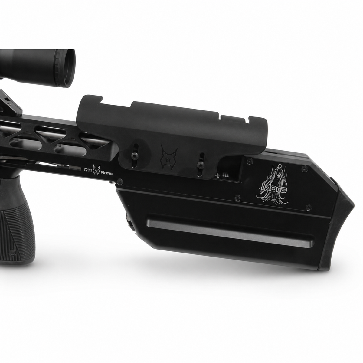RTI Mora Sniper rear stock adjustable cheekpiece and action