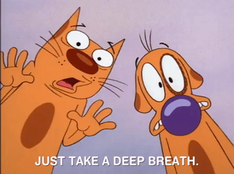 just take a deep breath cartoon