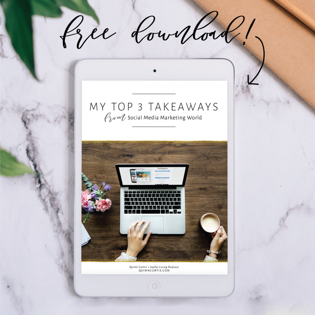 Social Media Marketing World Top Takeaways free download Quinn Curtis