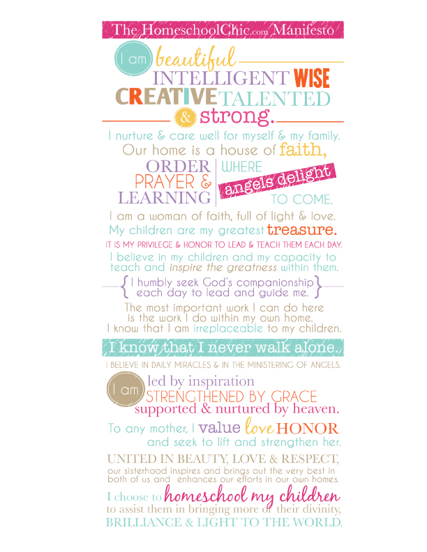 homeschool-chic-manifesto