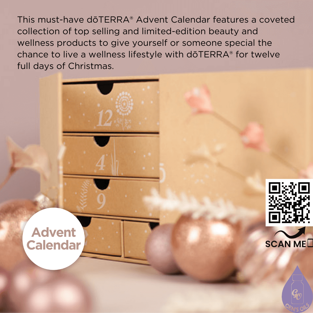 Advent Calendar. The QR code opens a link to purchase the Advent Calender.