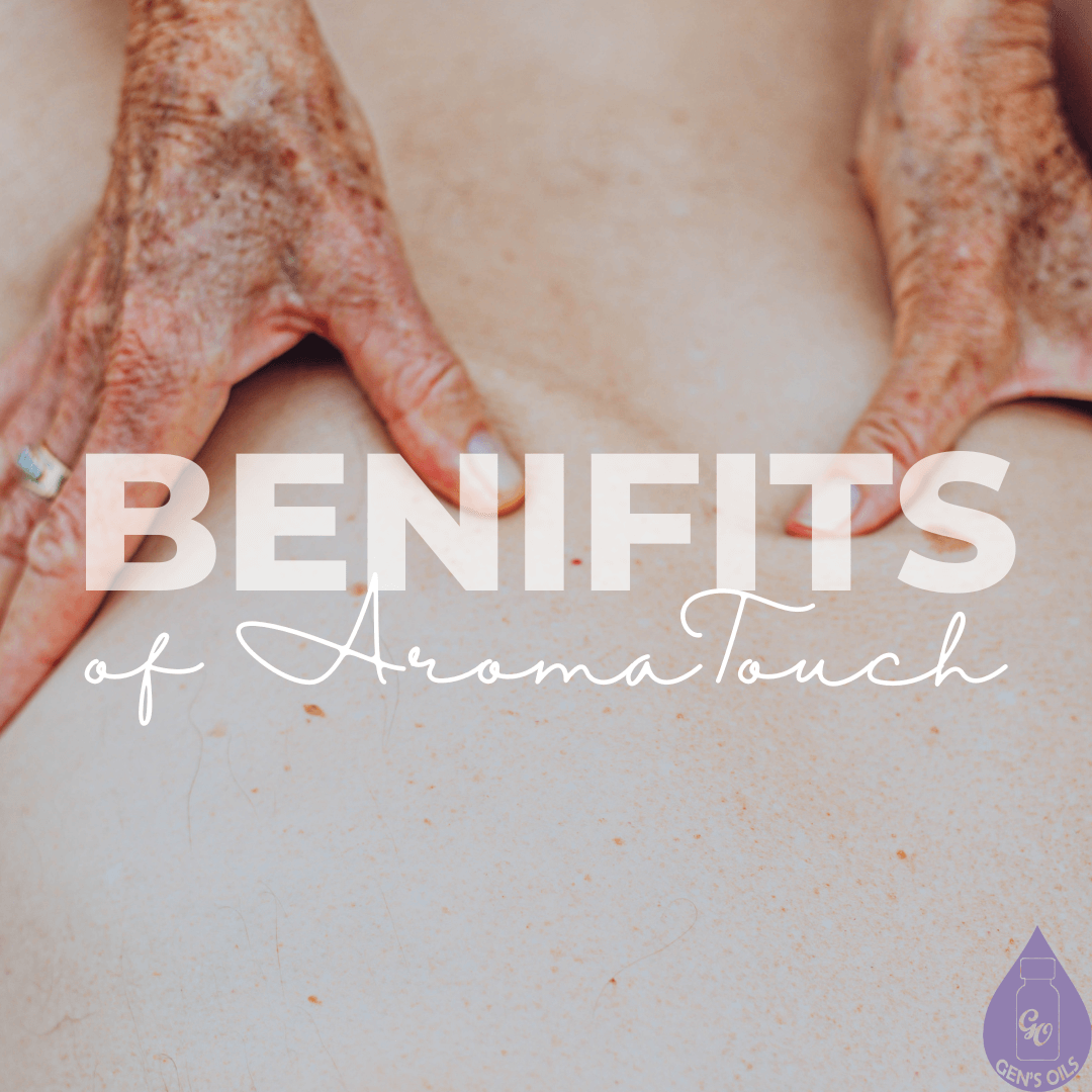 Benefits of AromaTouch. Hands demonstrating the technique