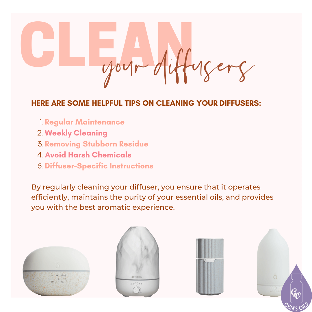 Clean your differs. Tips for cleaning diffusers.