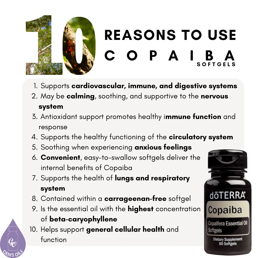 10 Reasons to use Copaiba Softgels
