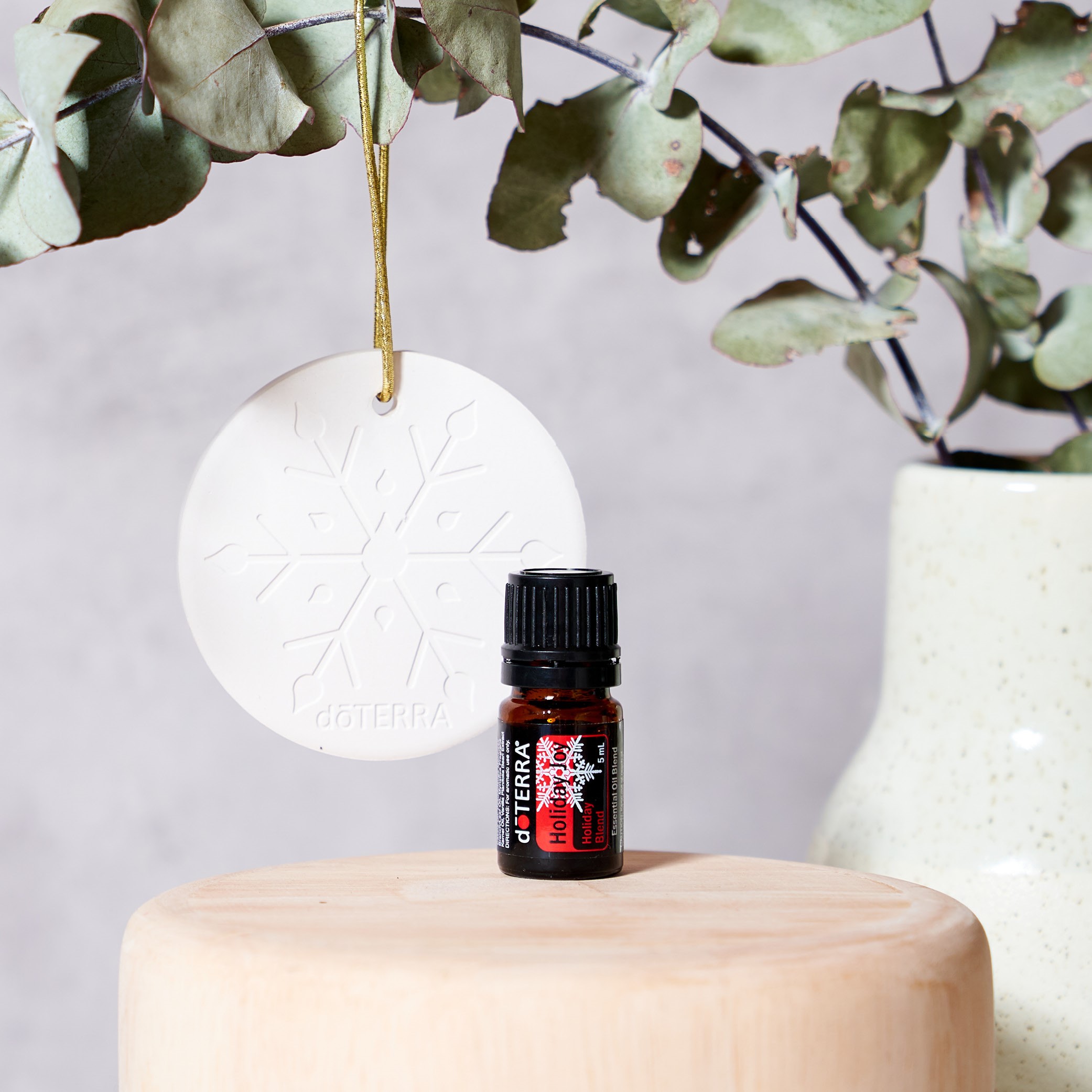 Holiday Joy Blend + Clay Diffuser Ornament