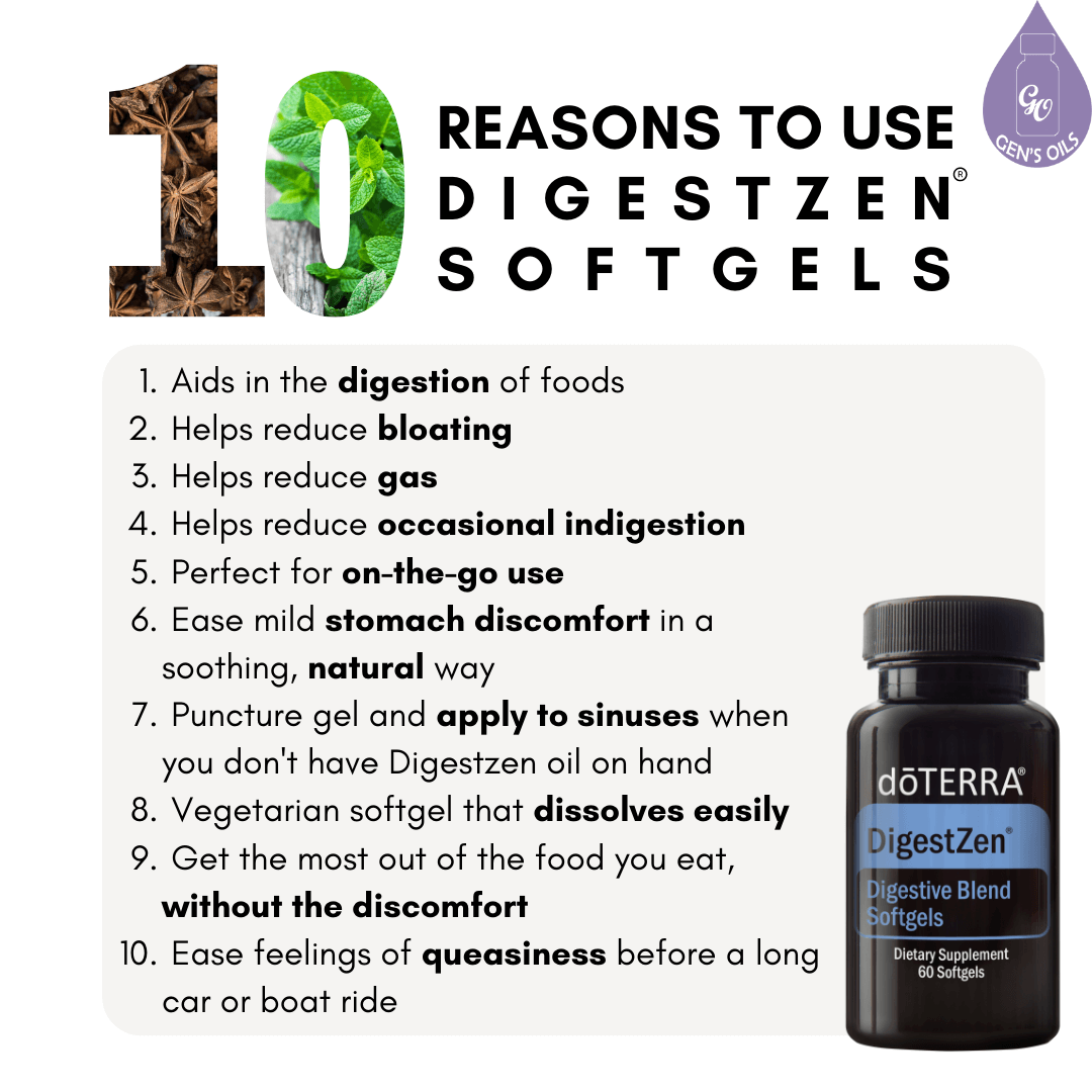 10 reasons to use DigestZen Softgels