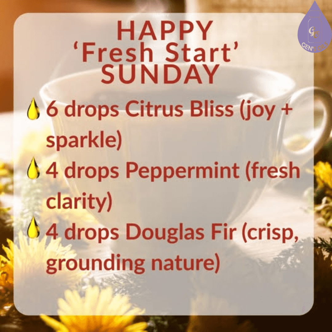Happy fresh start Sunday, refreshing blend.