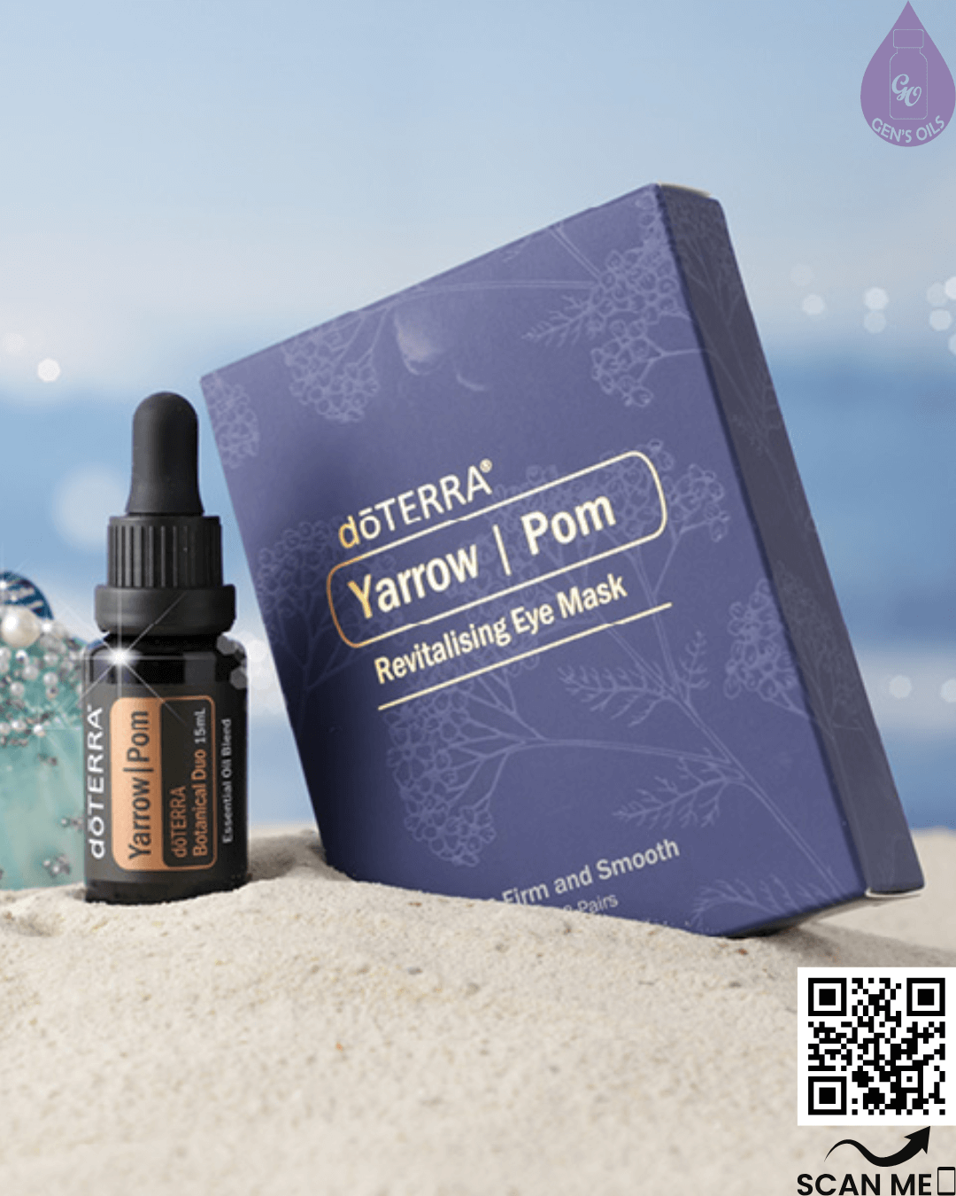 Little Luxuries Duo. YarrowPom Revitalising Eye Mask & YarrowPom 15mL.