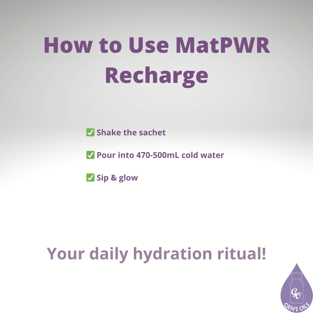 How to Use MetaPWR Recharge. Shake the sachet, Pour into 470-500mL cold water, Sip & glow. Your daily hydration ritual.