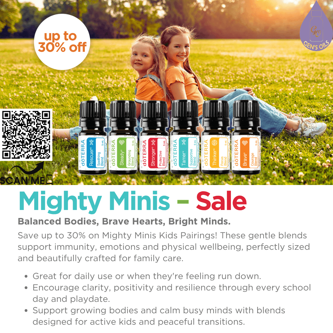 Mighty Minis Kids Pairings Sale: Up to 30% off Mighty Minis Kids Pairings. The QR code opens a link to download the Mighty Minis Kids eBook.