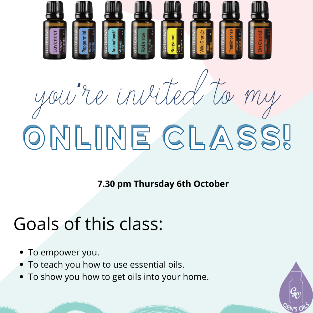 You're invited to my Natural Solutions class.