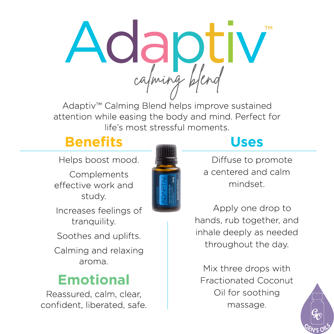 Adaptiv Calming Blend. Benefits & Uses