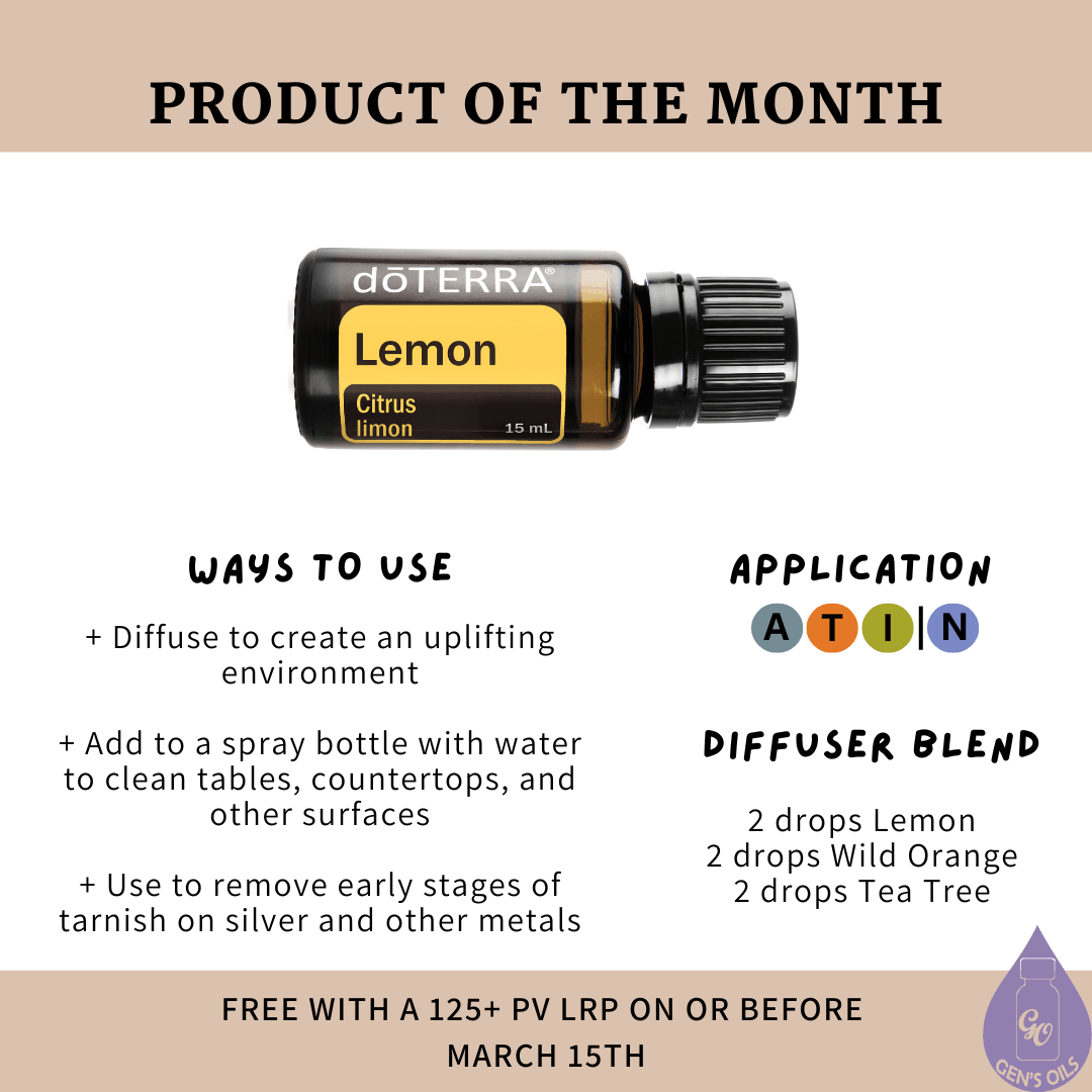 Product of the month: Lemon essential oil