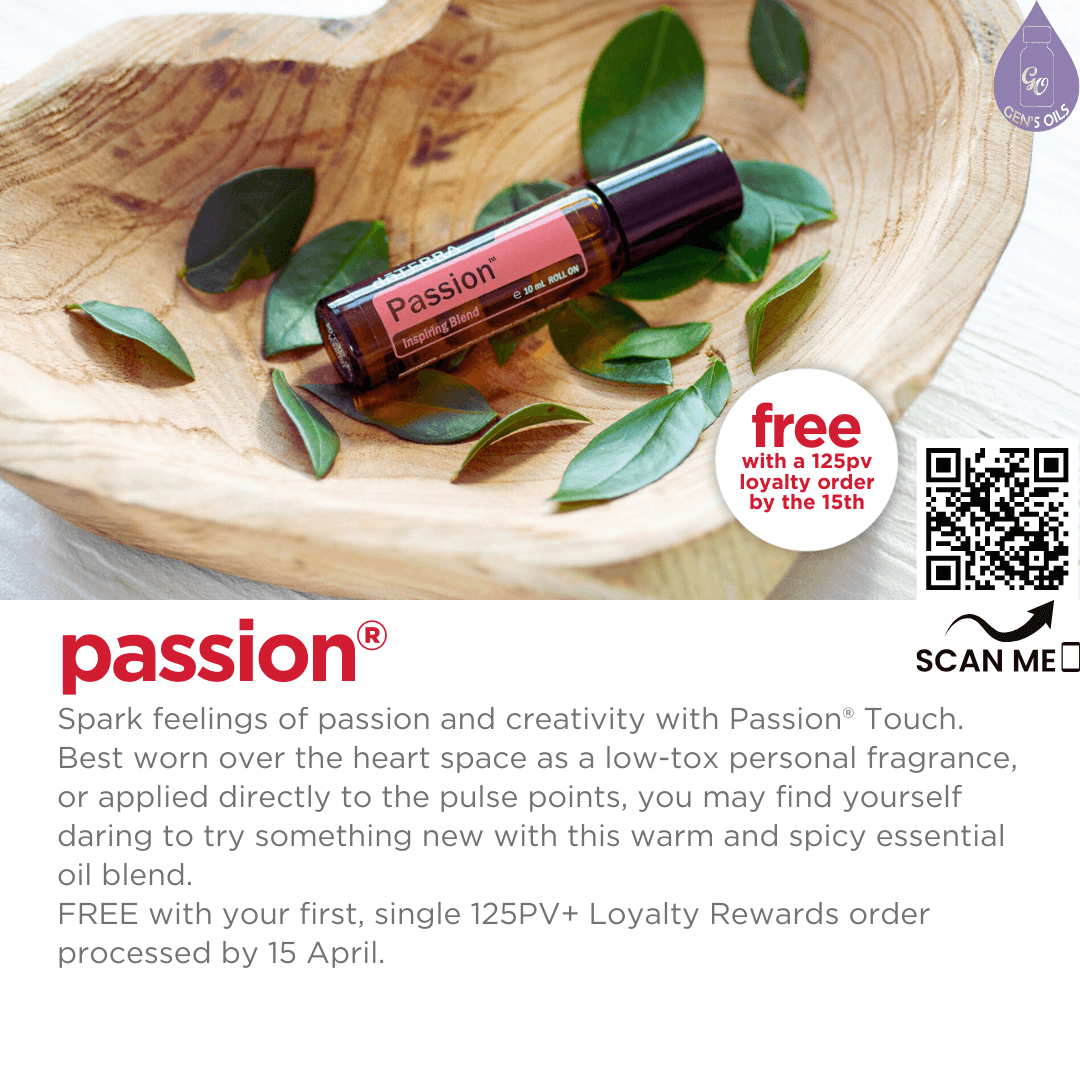 Product of the Month. Free with a 125pv order by 15th April. The QR code opens a Contact Me link to learn how you can earn free oils.