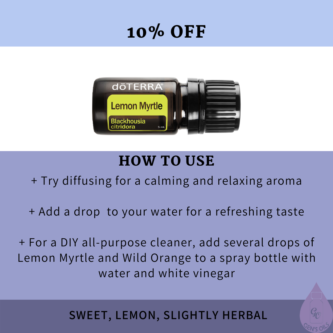 10% off Lemon Myrtle